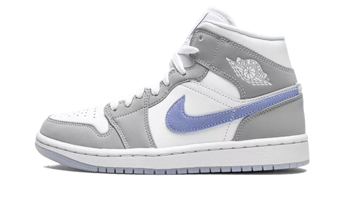 Air Jordan 1 Mid Wolf Grey Aluminum (Donna)