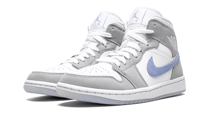 Air Jordan 1 Mid Wolf Grey Aluminum (Donna)