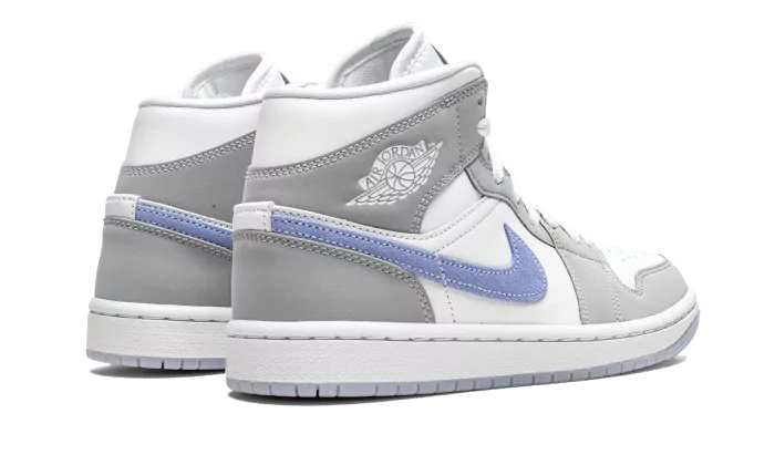 Air Jordan 1 Mid Wolf Grey Aluminum (Donna)