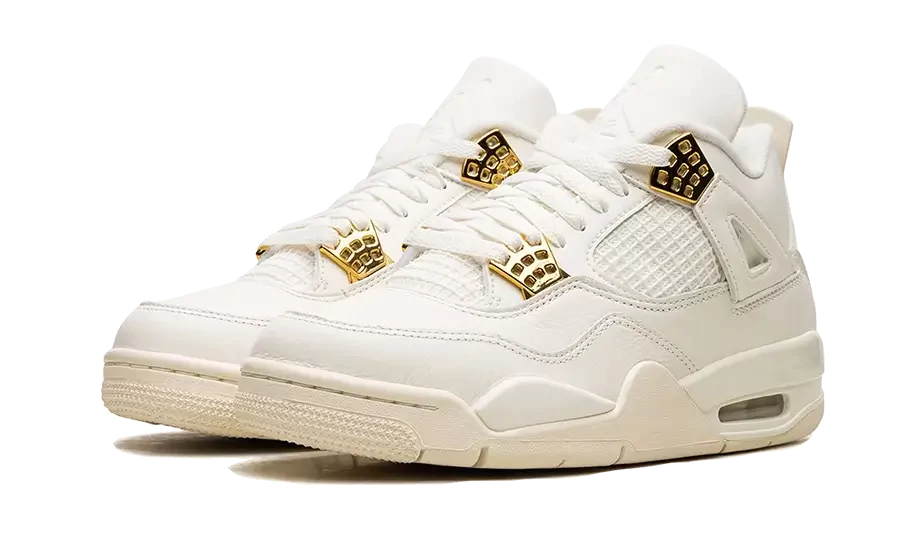 Air Jordan 4 Sail Metallic Gold (Donna)