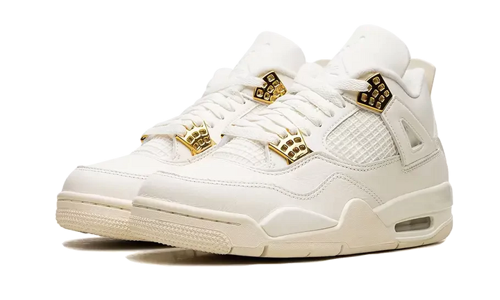 Air Jordan 4 Sail Metallic Gold (Donna)