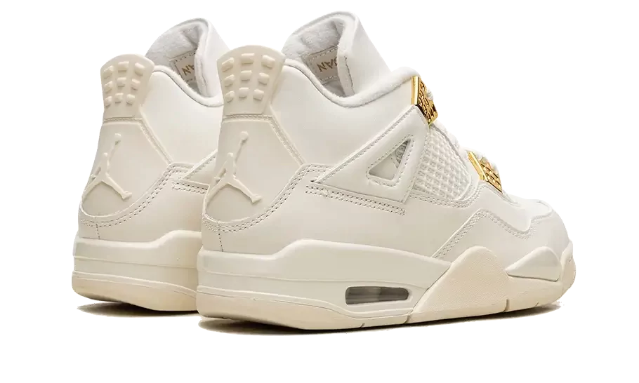 Air Jordan 4 Sail Metallic Gold (Donna)